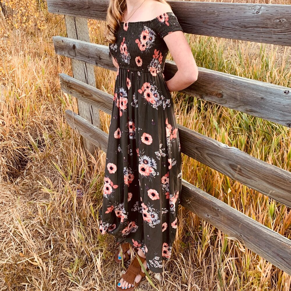 Vintage Milkmaid Midi Dress
